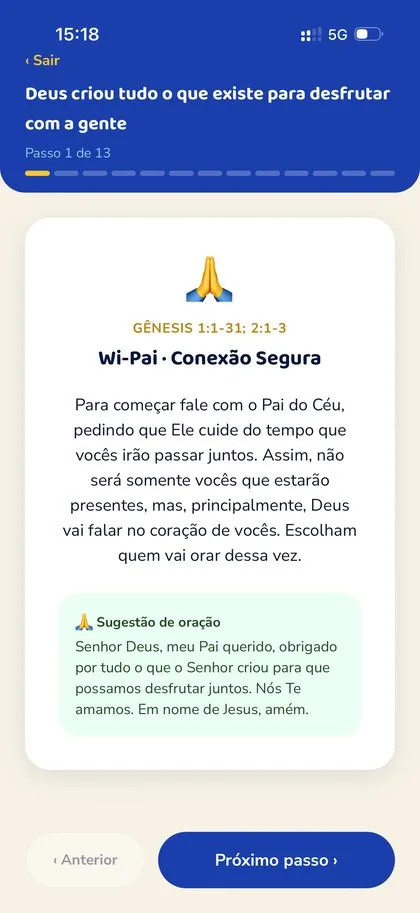 Oração, versão Pais