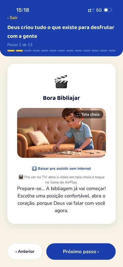 Vídeo, versão Pais